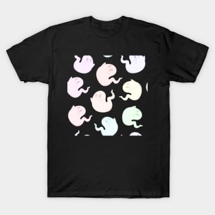 Cute Rainbow Halloween Ghosts T-Shirt